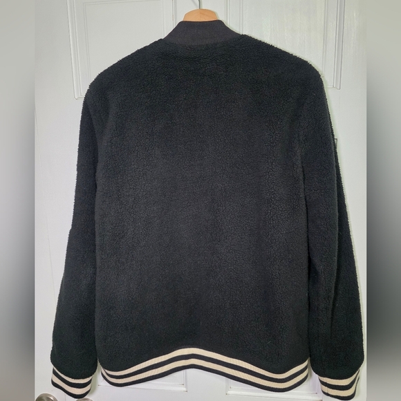RARE ad lib Outerwear Collection Fleece Zip Up Retro Varsity Jacket Size Lg - Picture 2 of 10